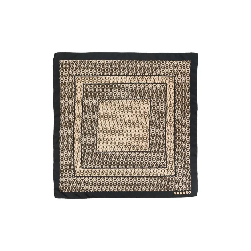 Sandro Silk Knit Scarves Women's Multicolor-0