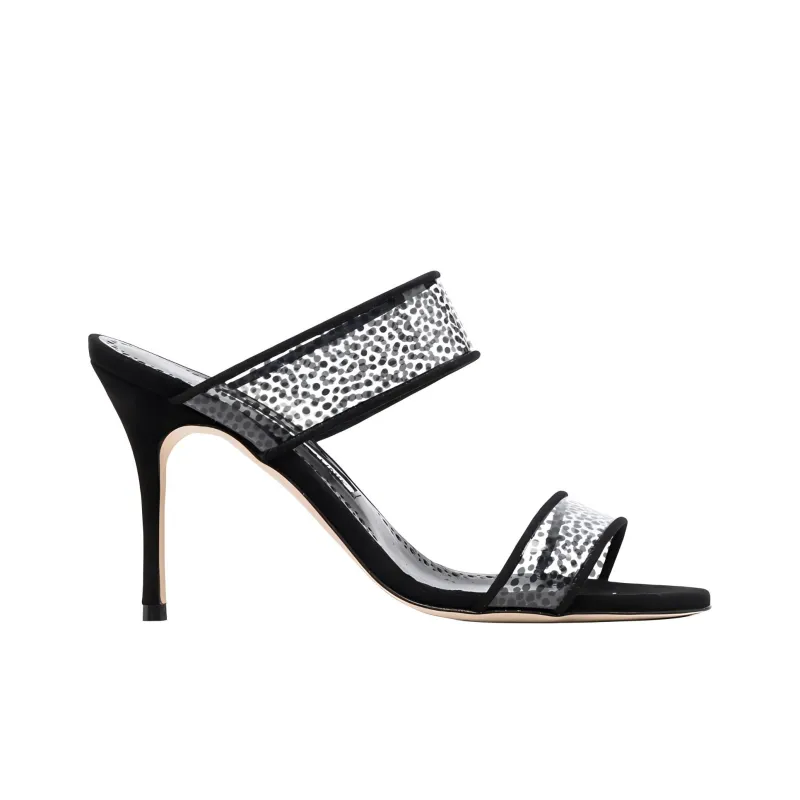 MANOLO BLAHNIK Slide Slippers Women's Black-1