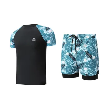 PEAK Swimming Sets Men's Black Green