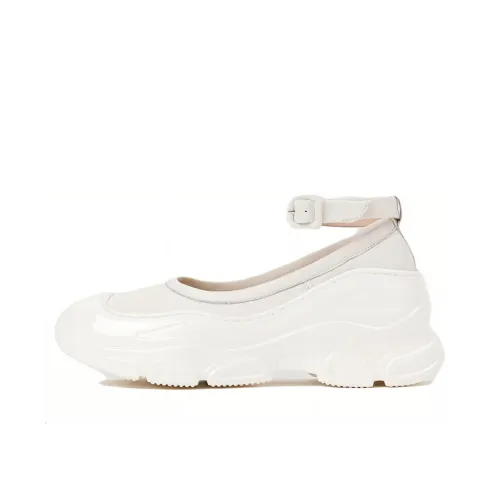 SIMONE ROCHA Wear-Resistant Low-Top Sports Casual Shoes Women's Ecru