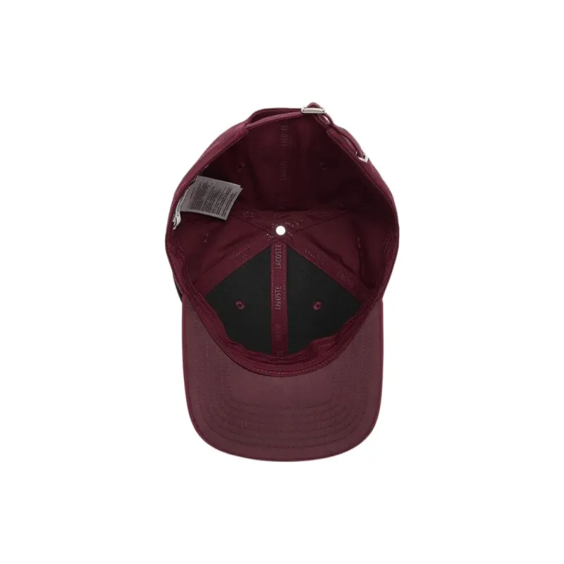 LACOSTE Polyester Cotton Baseball Caps Unisex Red-2