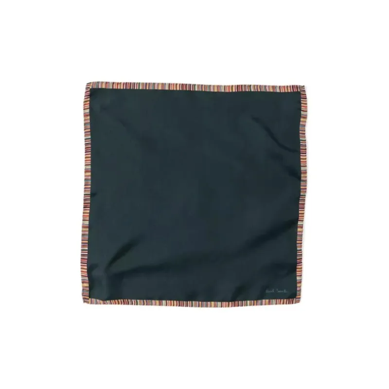 Paul Smith Striped border Silk Scarf-0