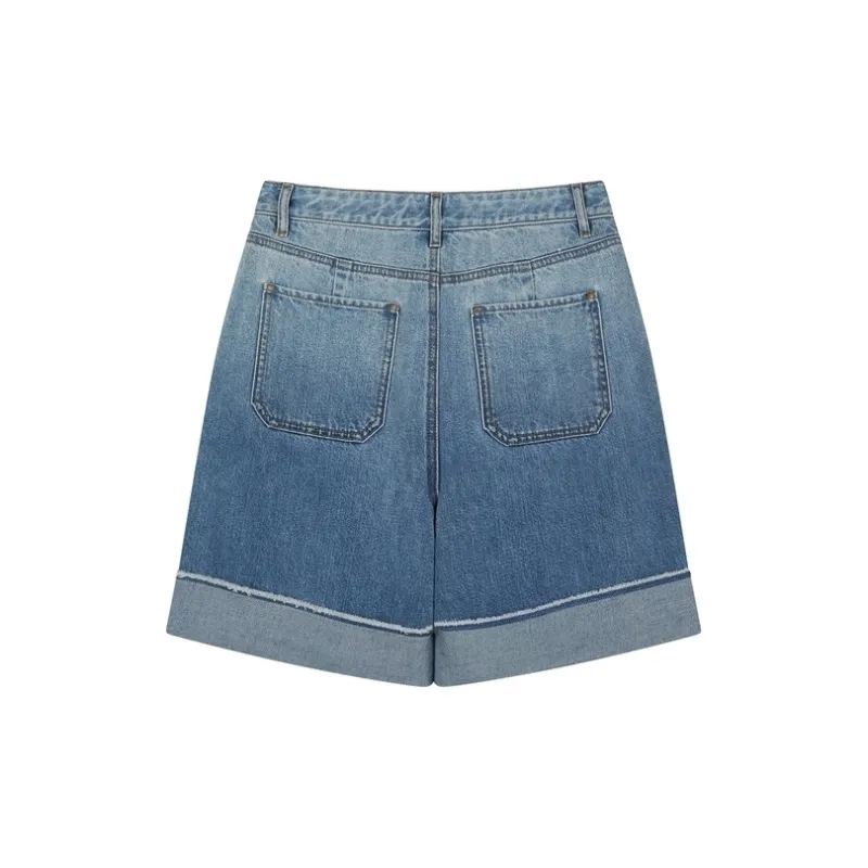 Teenie Weenie Denim Shorts Women's Medium Blue-1