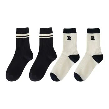 XXLLG Mid Calf Socks Women's 4 Pack