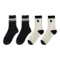 4 Pack (Double Stripe+Double Stripe+Embroidery R+Embroidery R)