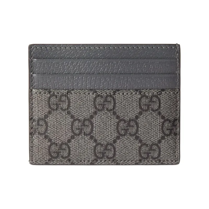 GUCCI Supreme Canvas Wallet Men's Gray-2