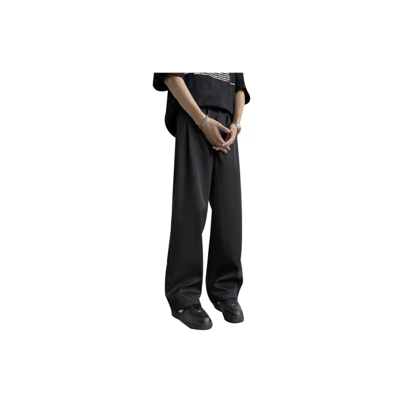 AMANDA BY Casual Pants Summer Unisex Black-1
