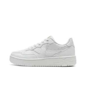 XTEP Durable Breathable Low Top Skateboard Shoes Women's Sail White