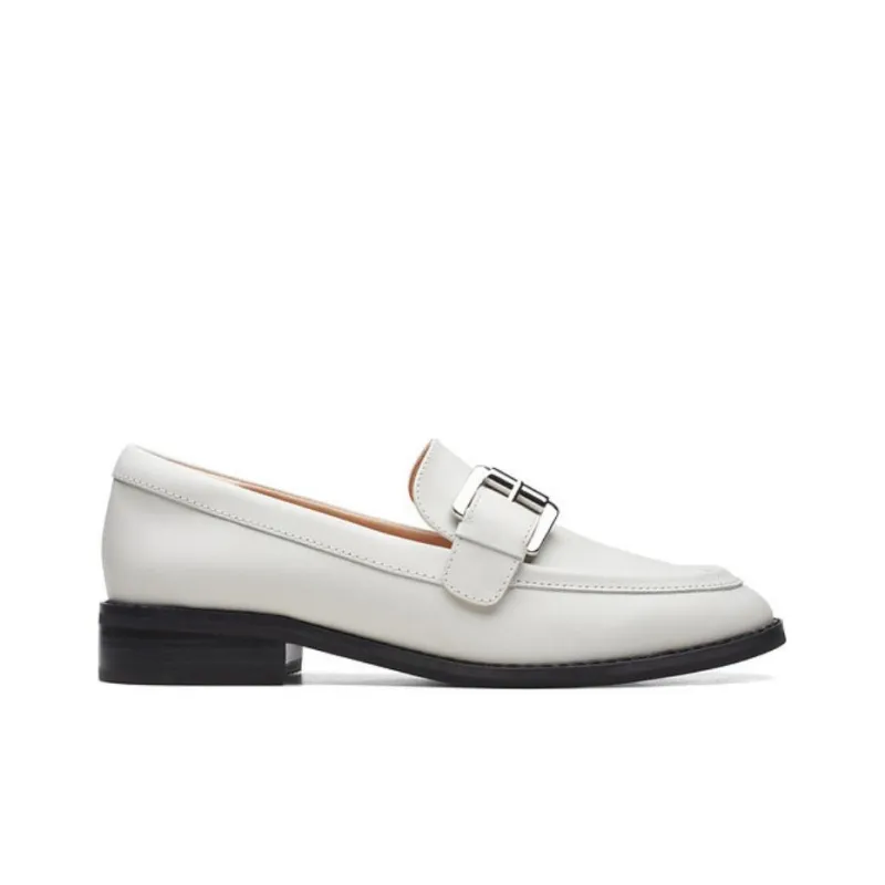 Clarks Loafers 3cm Women's White-1