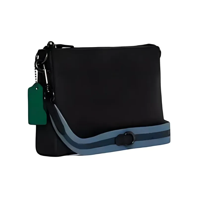 COACH Diary Collaboration Holden Pebbled Leather 3 in 1 Shoulder Bag, Crossbody Bag Mini Unisex Black-2