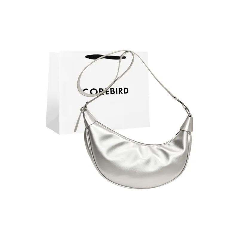 CORE BIRD PU Crossbody Bag, Shoulder Bag Women's Black/Yellow/White/Silver-5
