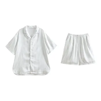 Song Qianya Pajama Set Women's White