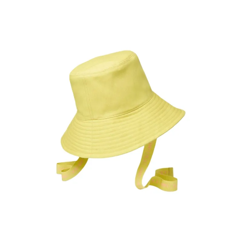 Jimmy Choo Cotton Fabric Bucket Hats Women's Yellow-1