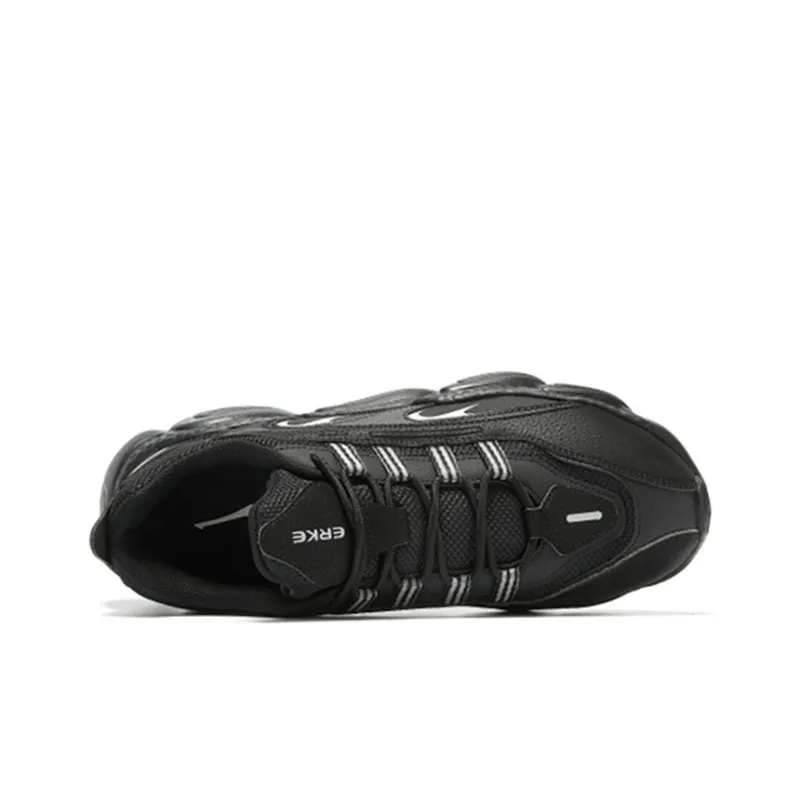 Erke Sweetheart 2.0 Running Shoes Men Low Top Jet Black-4