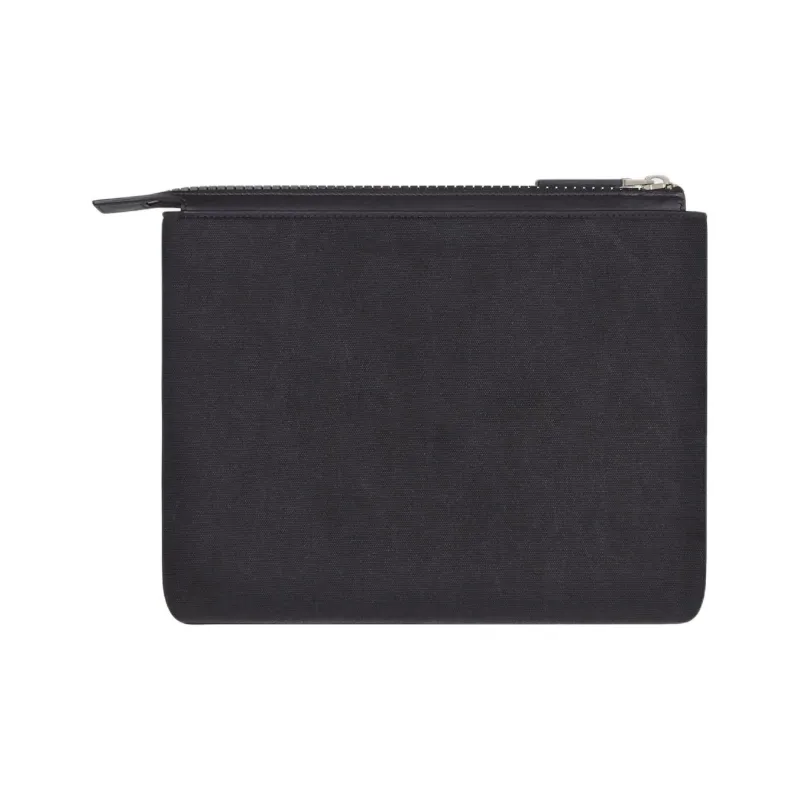 GIVENCHY Washed Cotton Canvas Canvas Bag Clutches Men's Black-1