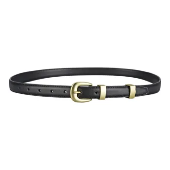 CARTELO Cow Split Leather Belts Women's Width 2CM