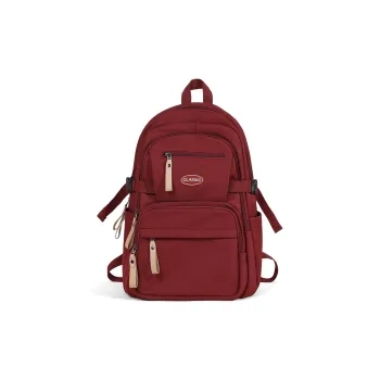 Kevin Cohen Fabric Backpack Unisex Burgundy