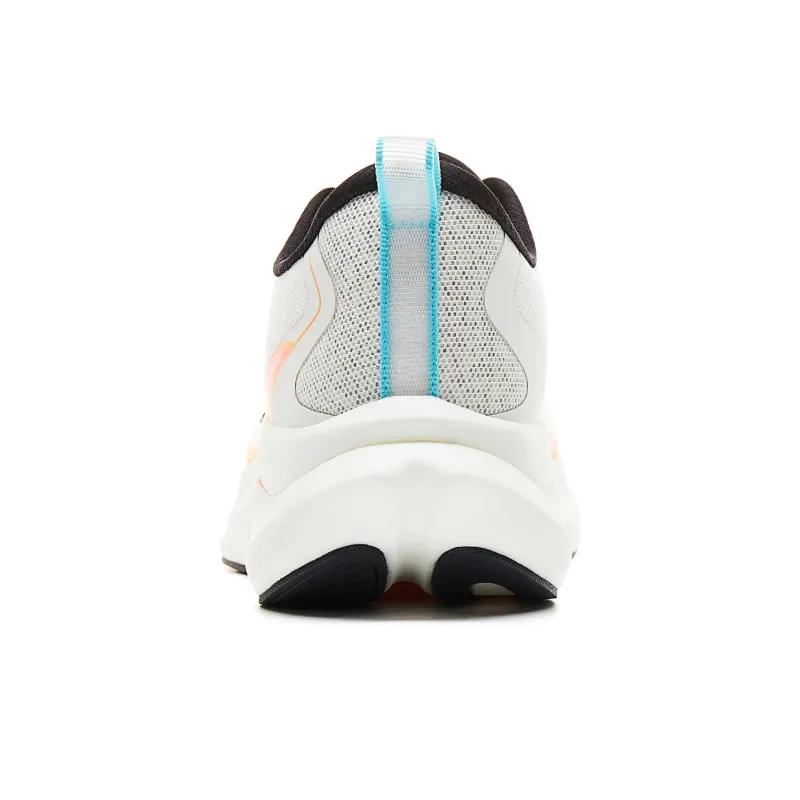 PEAK Cushioned Wear-Resistant Lightweight Slip-Resistant Running Shoes Men's Super-Light White Orange-4