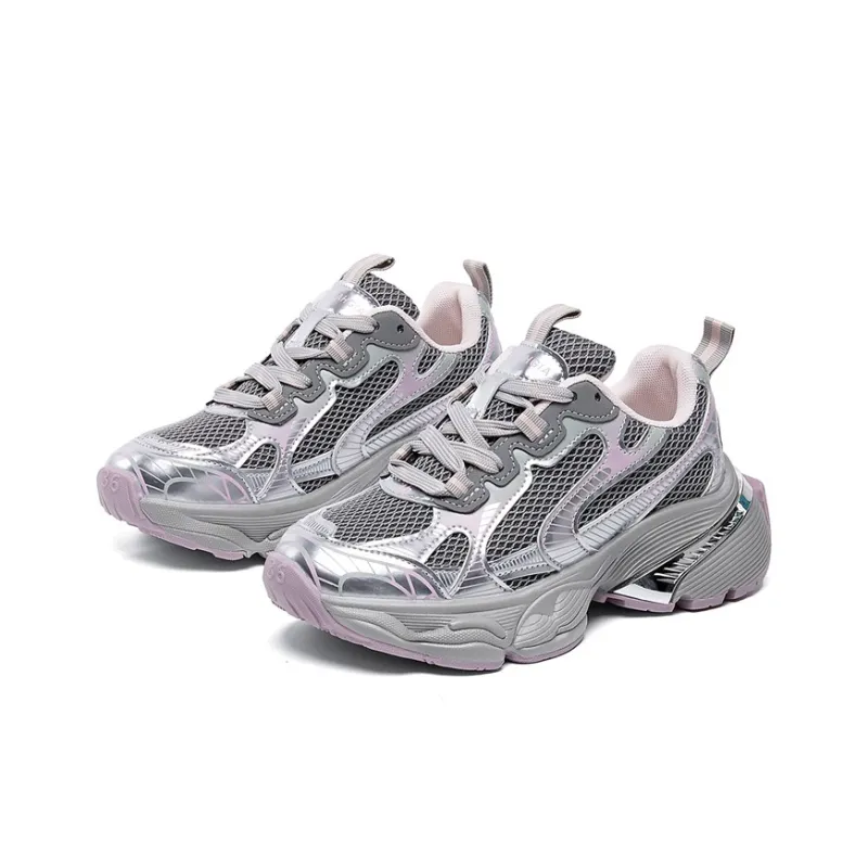La Chapelle Breathable Height Increase Low Top Chunky Sneakers Women's-1