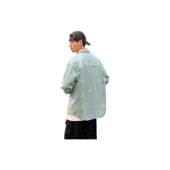 JOSEPH ABBOUD Denim Jacket Unisex Light Blue