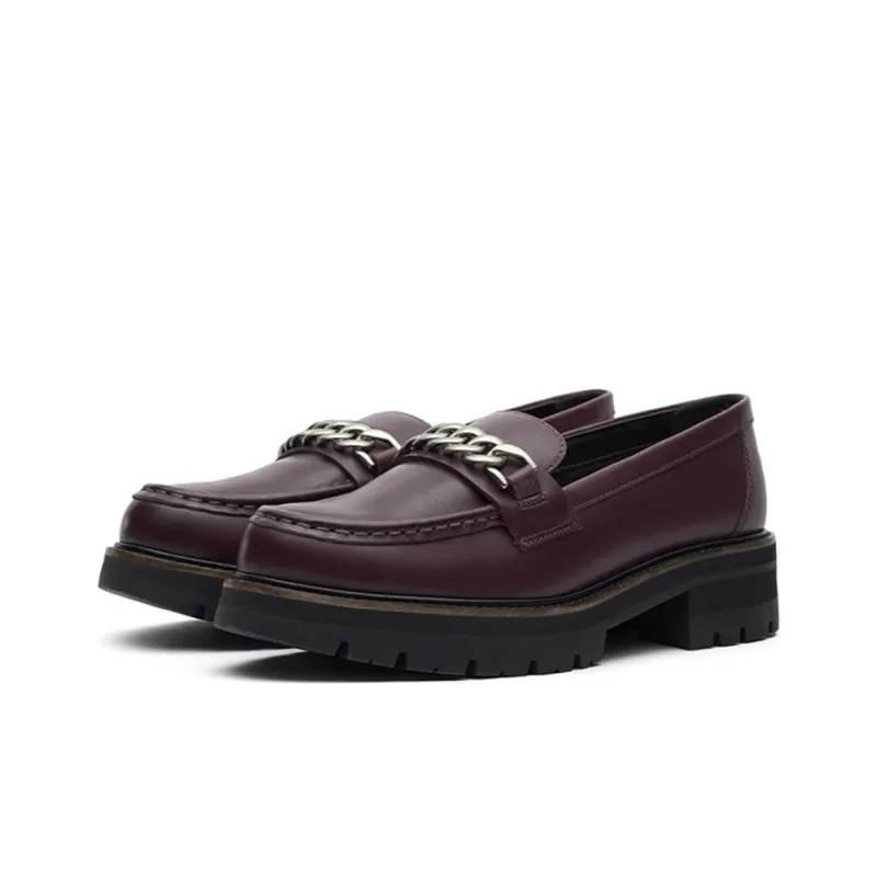 Clarks Loafers Women's Burgundy-2