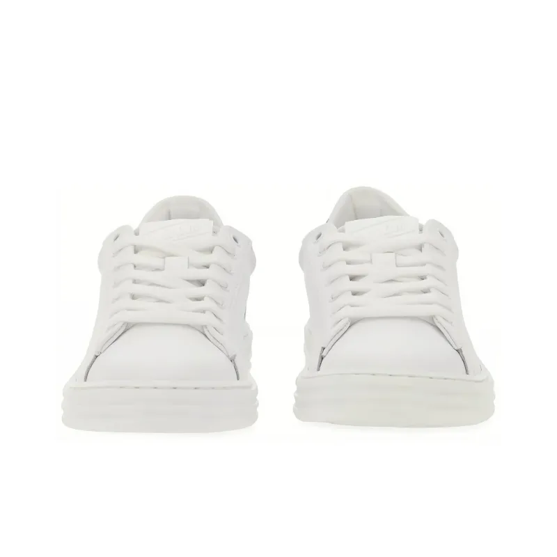 MSGM Contrast Heel-counter Leather Sneakers-2