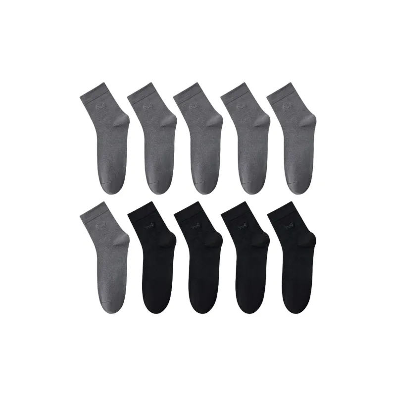 MIIOW Cool One Summer Series Mid Calf Socks Men's 10 Pack-11