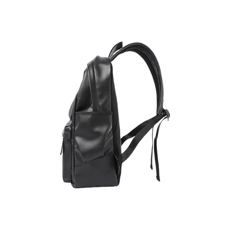 PULUWIRR PVC Versatile Minimalist Style Convenient Medium Firmness Multi Layer Storage Unisex Black-2