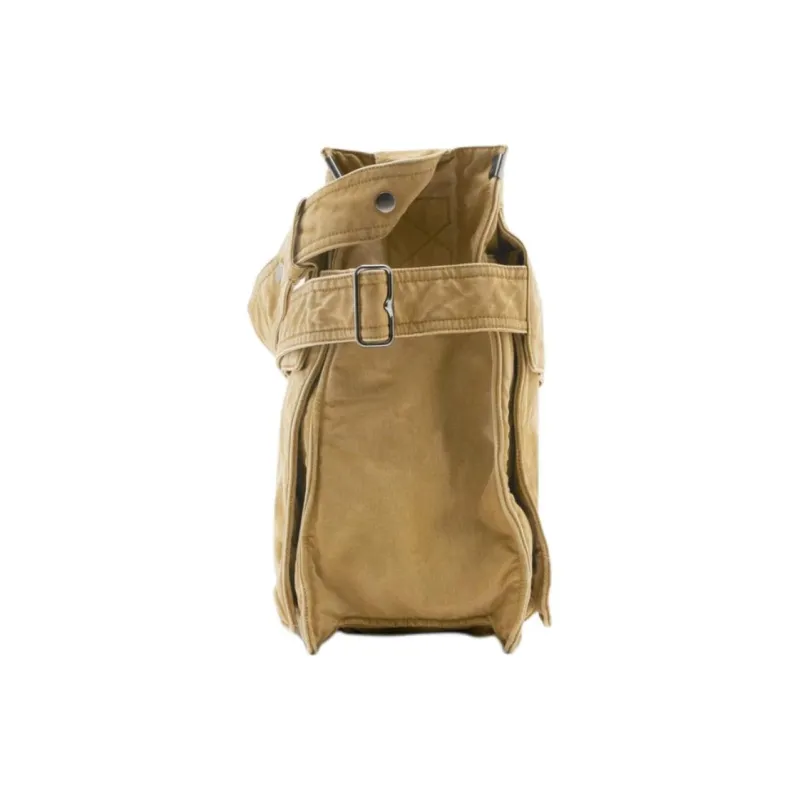 Burberry Trench 100% Cotton Tote Bag Shopping Bag Handbag Medium Size Unisex Beige-1