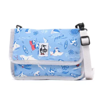 CHUMS Shoulder Bags Blue With White Lettering
