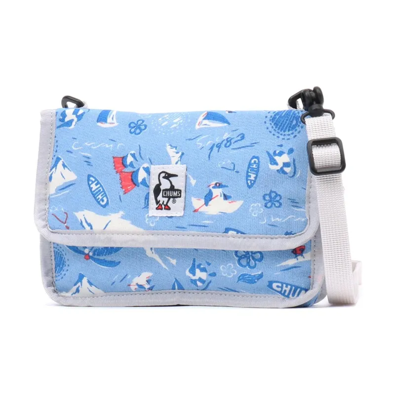 CHUMS Shoulder Bags Blue With White Lettering-0