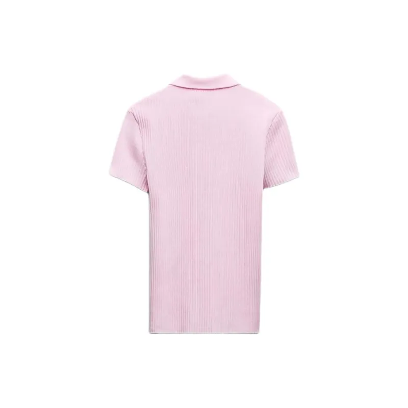 ZARA T-Shirt Women's Light Pink Red-1
