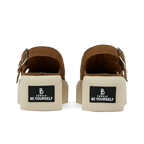 ZSBELLA Strap Sandals Women's Black Brown-4