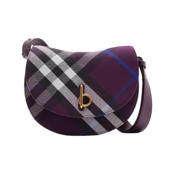 Burberry Polyester Crossbody Bag Shoulder Bag Women's Tri Color Violet