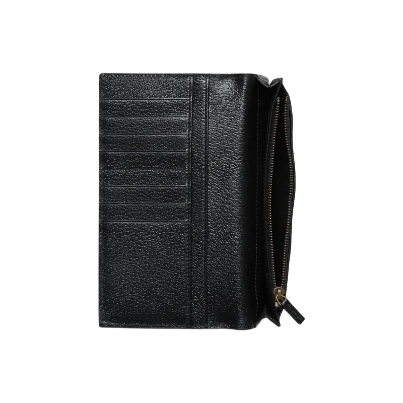 GUCCI GG Marmont Leather Wallet Men's Black-3