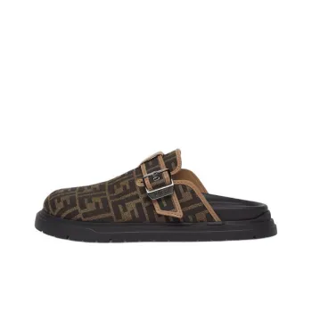 FENDI Ff Jacquard Feel Sabots