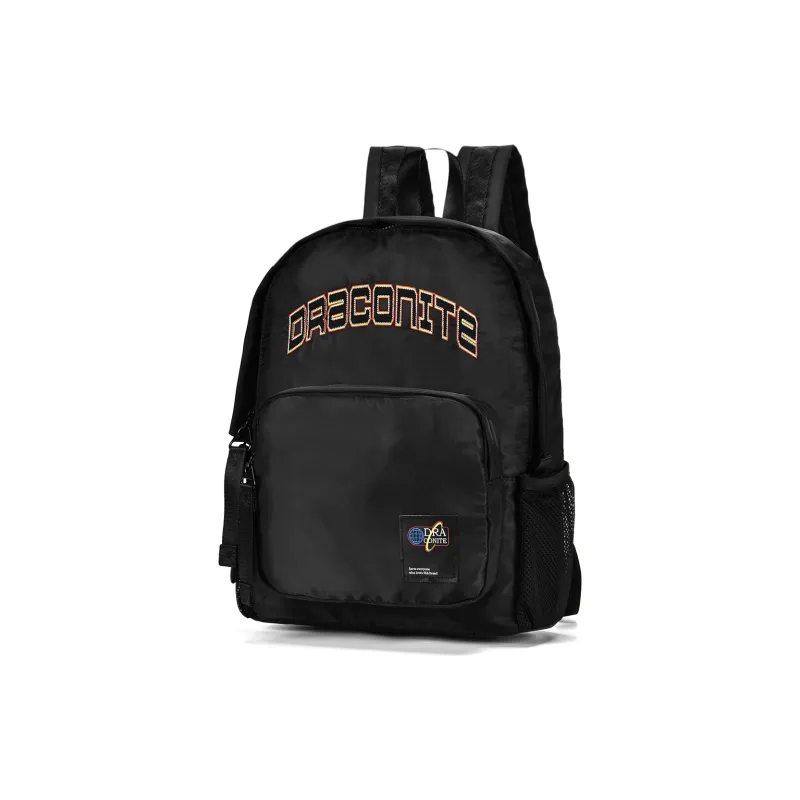 DRACONITE Polyester Students Backpack Regular Unisex Black-1