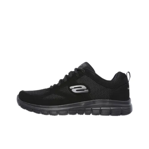 Skechers Burns Cushioning, Wear Resistant Low Top Training Shoes Men's Black