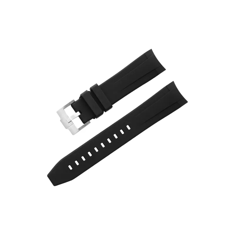 VAGENARI Rubber Strap Compatible With Rolex 126000 New Constant Drive 36mm Buckle Model Watch Band Unisex-1