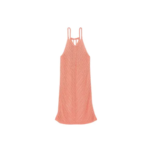 Victoria's Secret PINK Crochet Cover-Up Dress / Punchy Peach Swim Dresses & Skirts Women's Orange
