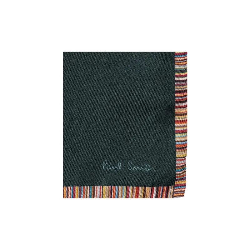 Paul Smith Striped border Silk Scarf-2