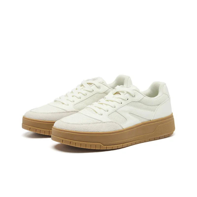 QIAODAN Moon White 1.0 Skateboard Shoes Men Low Top Ivory-2