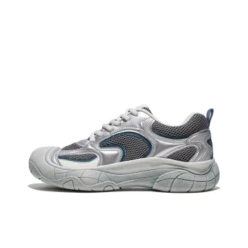 Feiyue Wear Resistant Waterproof And Breathable Low Top Casual Shoes Women's Silver Gray