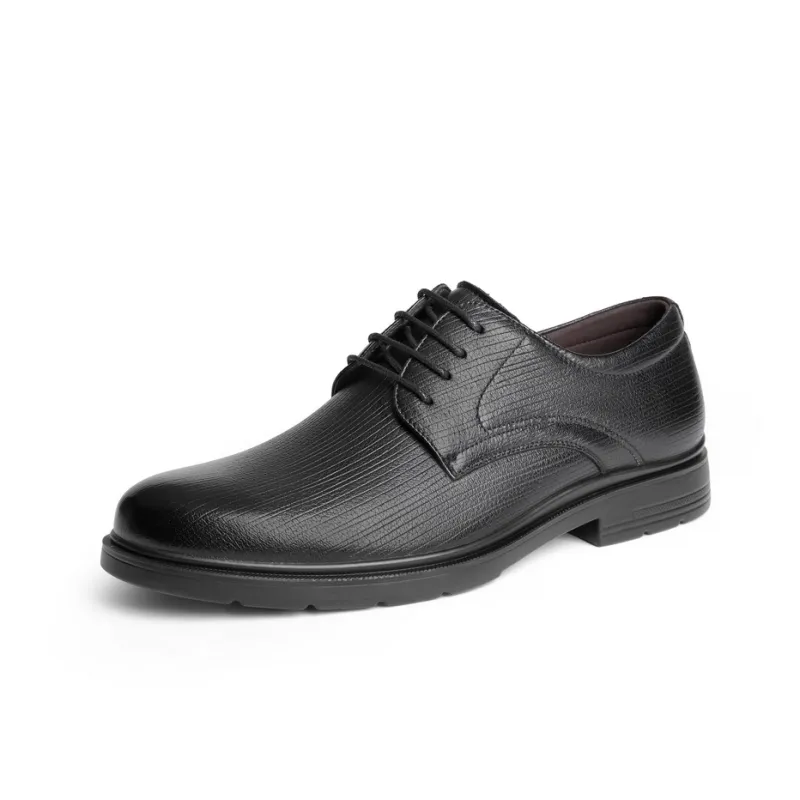 BELLE Dress Shoes Men Low Top Black-1