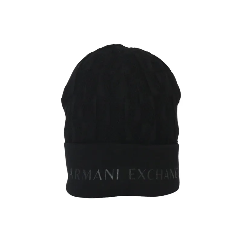 ARMANI EXCHANGEAE Cotton Beanies Men's Black-0