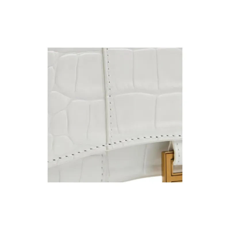 Balenciaga Leather Hourglass Bag Crossbody Bag Shoulder Bag Women's White-6
