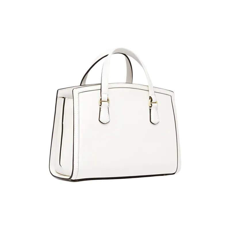 MICHAEL KORS Chantal Cow Leather Crossbody Handbag Trumpets Women's Milk White-1
