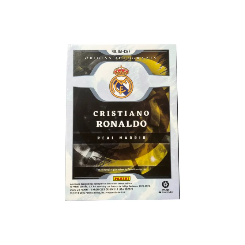 PANINI Ronaldo 22-23 Real Madrid 2/4 Series Signature Player Card Card Quality Guaranteed Sports Cards 1 Piece-1