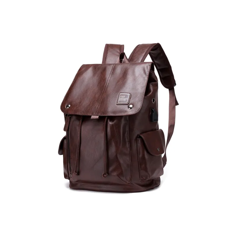 Moonshine PU Leather Backpack Unisex-7