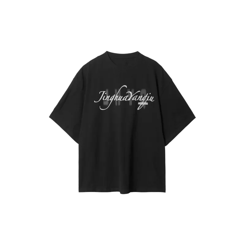 JHYQ T-Shirts Unisex Black XL - POIZON